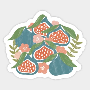 Fun Fantastic Figs (coral) Sticker